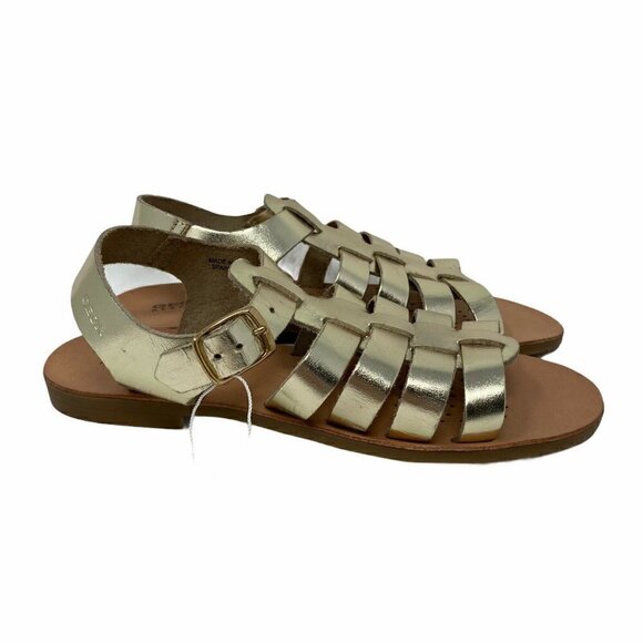 NEW Geox Respira Strappy Sandals Metallic Gold 9 - Picture 1 of 10
